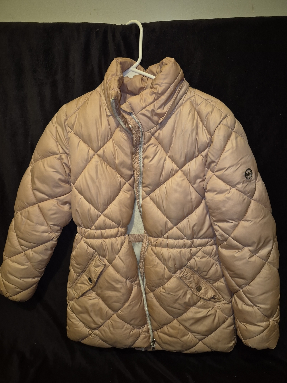 Michael Kors Girls Quilted Puff Jacket in Blush